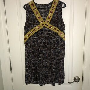 THML Shift Dress with Decorative Trim